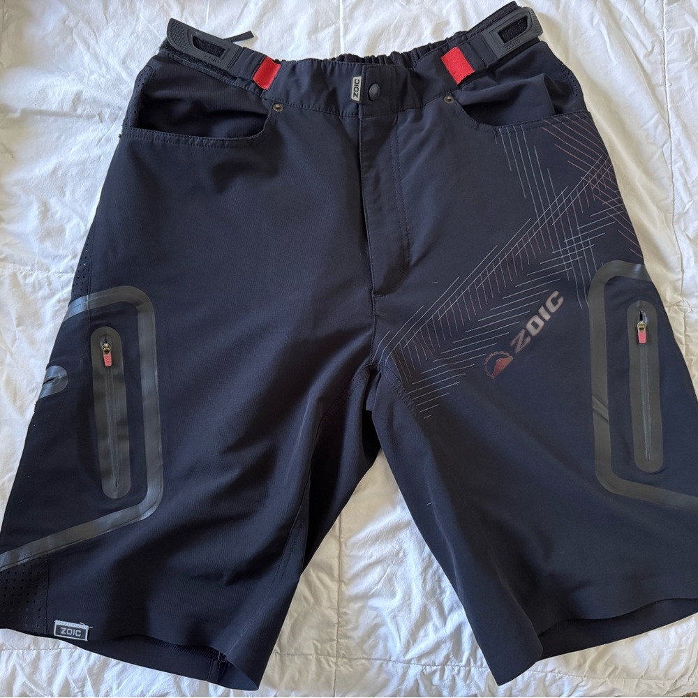 Men's Zoic Black MTB Shorts-L